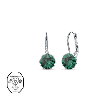 Crystalp Swarovski crystal drop Orecchini Diana 4119.EME.E