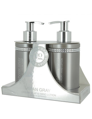 Set Crystals Vivian Gray: Grey Crystals Lozione idratante per le mani 250 ml + Grey Crystals Sapone liquido detergente 250 ml