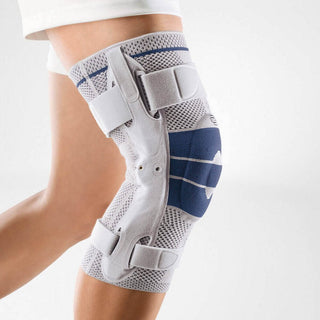 Bauerfeind Genutrain S Pro Knee Brace with Adjustable Lateral Splints Titanium Left Size 3