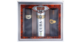 Cuba Cuba Gold Set regalo EDT 100 ml Dopobarba Cuba Gold 100 ml e deospray Cuba Gold 200 ml