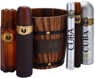 Cuba Cuba Gold Set regalo 100 ml EDT, dopobarba Cuba Gold 100 ml deodorante 200 ml Cuba Gold e Cuba Gold EDT 35 ml