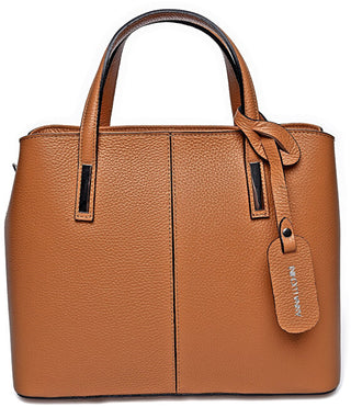 Anna Luchini Borsa A Mano In Pelle Da Donna cognac