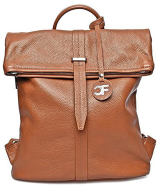 Carla Ferreri Zaino In Pelle Da Donna cognac