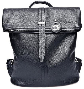 Carla Ferreri Damen-Lederrucksack schwarz 