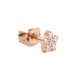 Daniel Wellington Pendiente individual de bronce estrella con cristales Dw00400854 
