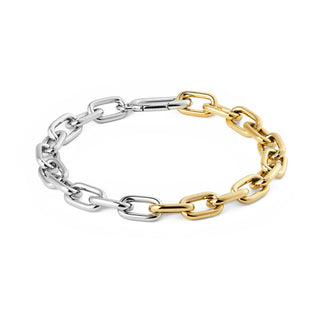 Daniel wellington Women's bicolor Bracciale Contrast Link DW004019 - Length: 15.5 cm