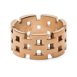 Daniel Wellington Anello Di Design In Bronzo In Acciaio 5-Link Dw0040097 - Circuito: 56 Mm