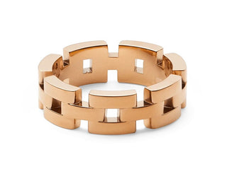 Daniel Wellington Anello Placcato Oro Moda 3-Link Dw0040096 - Circuito: 50 Mm