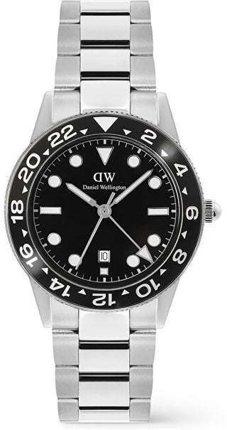 Daniel wellington Iconic GMT 40 Link Black Ceramic Bezel S DW00100919