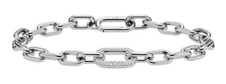 Daniel wellington Bracciale in acciaio Luxury con cristalli Crystal Link DW00400608 - Lunghezza: 17,5 cm