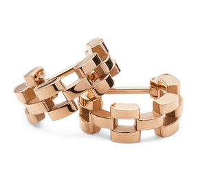 Daniel wellington Modern hoop Orecchini made of gold-plated steel 3-Link DW00400959