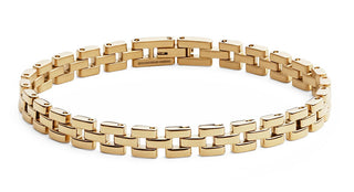 Daniel wellington Bracciale in acciaio dorato Fashion 3-Link DW0040098 - Lunghezza: 18,5 cm