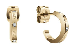 Daniel wellington Anelli placcati oro senza tempo con cristalli Classic Lumine DW00400350