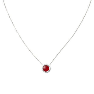 Daniel wellington Collana con agata rossa e cristalli Audrey DW00401452