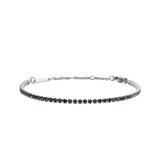 Daniel wellington Bracciale in acciaio con cristalli Classic Tennis DW00401108