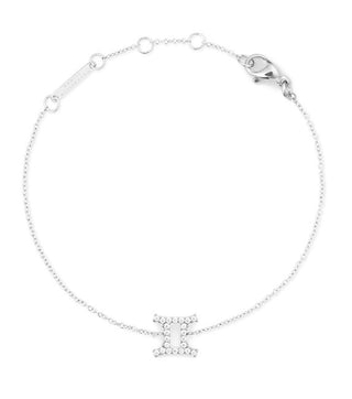Daniel Wellington Bracciale In Acciaio Con Catena Segno Zodiacale Gemelli Cristallo Dw00400933