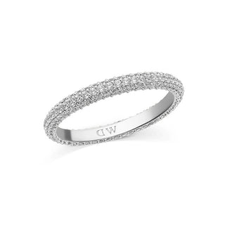 Daniel Wellington Anello Affascinante Con Pavé Di Zirconi Cubici Dw0040170 - Circuito: 60 Mm