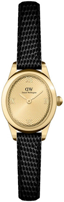 Daniel wellington Ophelia Mini 22x25,5 Black Lizard Unitone Guilloché G DW00100897