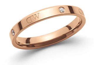 Daniel Wellington Bague originale en bronze avec cristaux Classic Lumine Dw004002 - Circuit : 50 Mm 