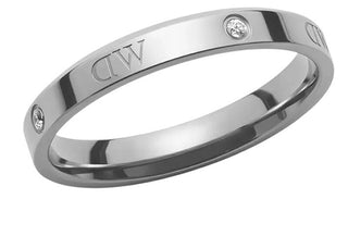 Daniel wellington Original steel Anello with crystals Classic Lumine DW0040023 - Circuit: 52 mm