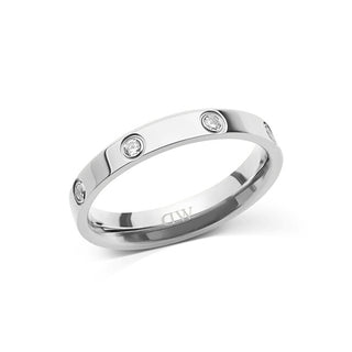 Daniel wellington Original steel Anello with cubic zirconias Classic Lumine DW0040172 - Circuit: 50 mm