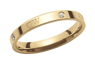 Daniel wellington Original gold-plated Anello with crystals Classic Lumine DW0040028 - Circuit: 52 mm