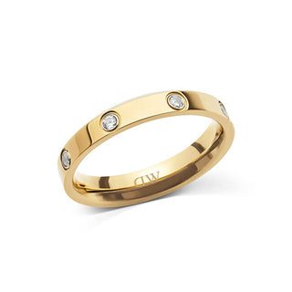 Daniel wellington Original gold-plated Anello with cubic zirconias Classic Lumine DW0040171 - Circuit: 54 mm