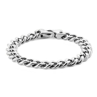 Daniel Wellington Bracciale Da Uomo In Acciaio Ellipse Cuban Chain Dw0040166 - Lunghezza: 20,5 Cm