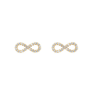 Daniel Wellington Orecchini Infinity Placcati Oro Con Zirconi Cubici Mirelle Dw00401614