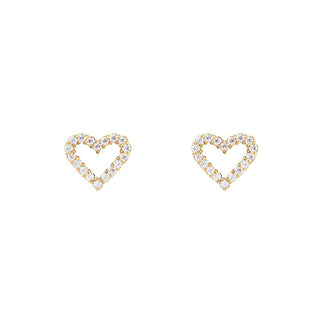 Daniel Wellington Vergoldete Herz-Ohrringe mit Cubic Zirconia Mirelle Dw00401608 