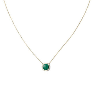 Daniel wellington Collana in galvanica oro con malachite verde e cristalli Audrey DW00401443
