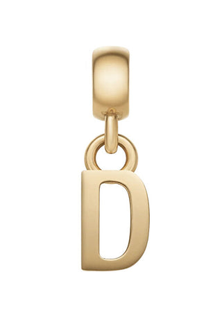 Daniel Wellington Ciondolo Placcato Oro Lettera "D" Charms Dw00400487