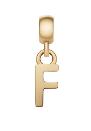 Daniel Wellington Ciondolo Placcato Oro Con Lettera "F" Dw00400489