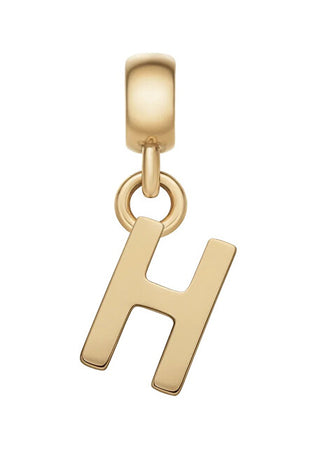 Daniel Wellington Colgante chapado en oro con letra "H" Dw00400491 