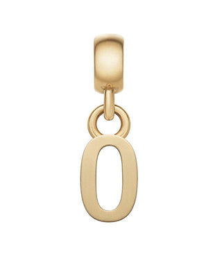 Daniel Wellington Ciondolo Placcato Oro Lettera "O" Charms Dw00400498
