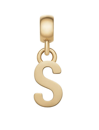 Daniel Wellington Colgante chapado en oro con letra "S" Dw00400502 