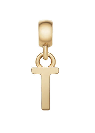 Daniel Wellington Ciondolo Placcato Oro Con Lettera "T" Dw00400503