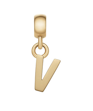 Daniel Wellington Ciondolo Placcato Oro Con Lettera "V" Dw00400505