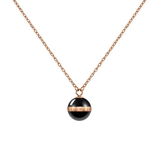 Daniel wellington Collana affascinante con ciondolo in ceramica nera Aspiration DW00400156