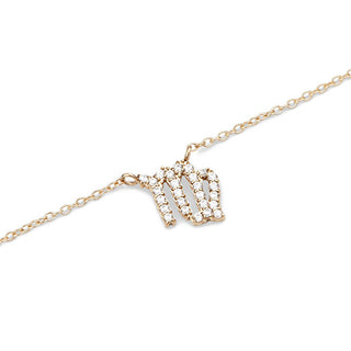 Daniel wellington Charming Gold Plated Virgo Crystal Zodiac Sign Collana DW00400924