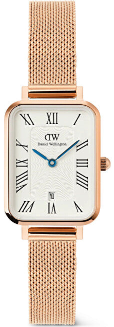 Daniel Wellington Quadro 20X26 Numeri Romani Data Melrose Bianco Oro Rosa Dw00100860
