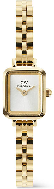 Daniel wellington Quadro Mini 15.4x18.2 Arch 3-Link White Sunray Gold DW00100850