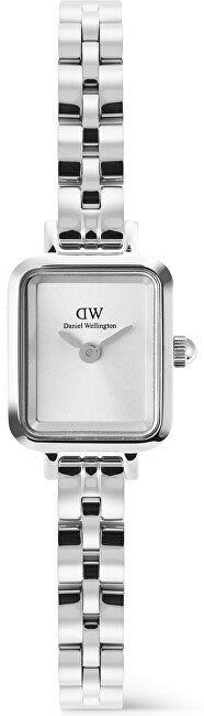 Daniel wellington Quadro Mini 15.4x18.2 Arch 3-Link White Sunray Silver DW00100844