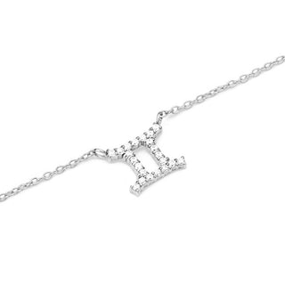 Daniel Wellington Collana In Acciaio Abbinata Per Il Segno Zodiacale Gemelli Crystal Zodiac Dw00400945