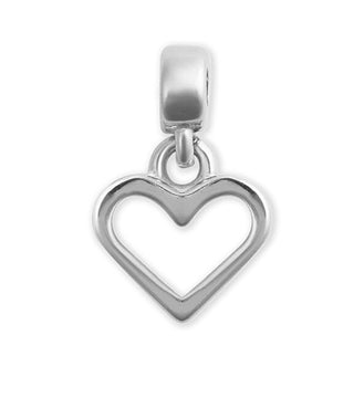 Daniel Wellington Heart-Shaped Silver Pendant Charms Dw00401053 