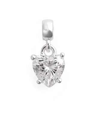 Daniel Wellington Ciondolo In Argento Con Cuore Trasparente Charms Dw00401049
