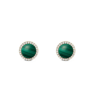 Daniel wellington Orecchini a lobo dorati con malachite e cristalli Audrey DW00401407