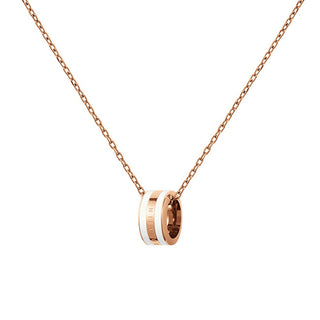 Daniel wellington Elegante collana in bronzo con pendente circolare Emalie DW00400153
