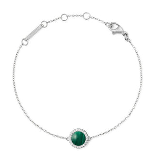 Daniel wellington Elegante bracciale con malachite e cristalli DW00401437