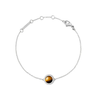 Daniel wellington Elegante bracciale con occhio di tigre e cristalli DW00401439